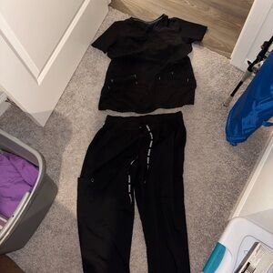 Med Couture Black Jumpsuit Set